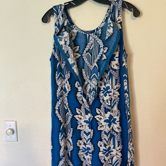 Tiki Palm Hawaiian Midi Dress Size Large Hawaiian - Picture 4 of 12